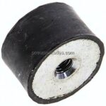 Gummi-Metall-Puffer (Typ E) 25x15mm, M 6(IG)-Gummi, Stahl verzinkt