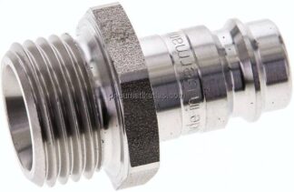 Kupplungsstecker (NW10) G 1/2"(AG), Edelstahl