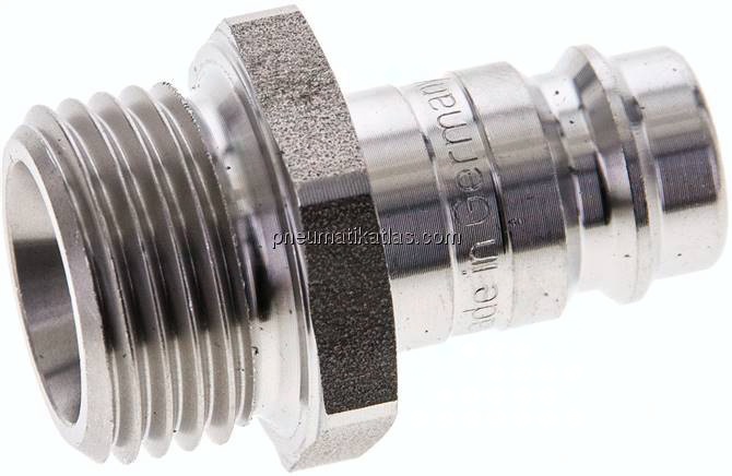 Kupplungsstecker (NW10) G 1/2"(AG), Edelstahl