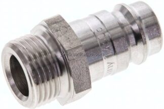 Kupplungsstecker (NW10) G 3/8"(AG), Edelstahl