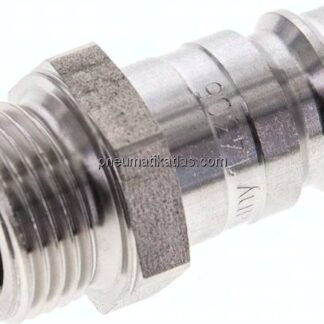 Kupplungsstecker (NW10) G 3/8"(AG), Edelstahl