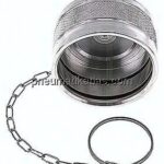 Staubschutz für Stecker Flat-Face Kupplung, Baugröße 8