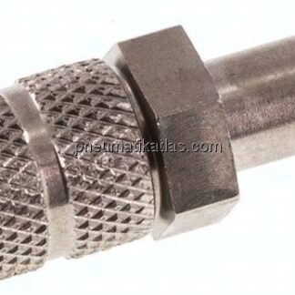 Kupplungsstecker (NW2,7) 4,3x3mm Schlauch, Edelstahl