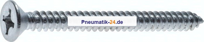 Senk-Blechschraube DIN 7982C, 2,9x13 Stahl gehärtet & verzinkt