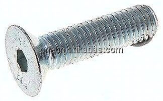 Senkschraube ISO10642(DIN7991), M 10x40, Stahl verzinkt 8.8