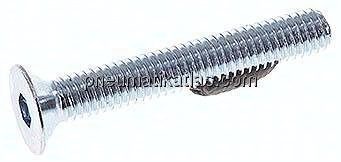 Senkschraube ISO10642(DIN7991), M 3x20, Stahl verzinkt 8.8