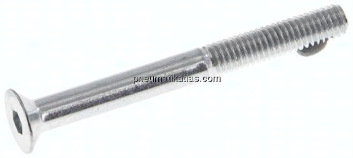 Senkschraube ISO10642(DIN7991), M 3x30, Stahl verzinkt 8.8