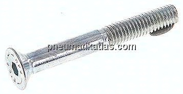 Senkschraube ISO10642(DIN7991), M 5x40, Stahl verzinkt 8.8