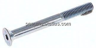 Senkschraube ISO10642(DIN7991), M 5x50, Stahl verzinkt 8.8