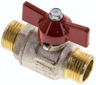 Messing-Kugelhahn, G 1/2" (Außengewinde), -0,9 bis 50bar