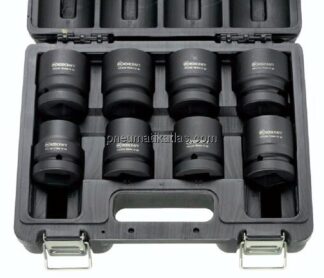 8-tlg. Kraftstecknuss-Satz (SW 26-38) in Kunststoff-Kassette, 3/4" (20 mm)