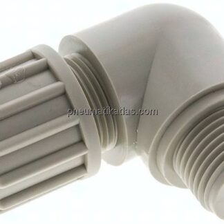 Winkel-Verschraubung G 1/2"-16x10mm, Polypropylen