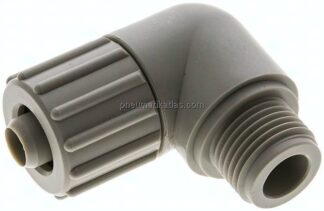 Winkel-Verschraubung G 1/2"-15x9mm, Polypropylen