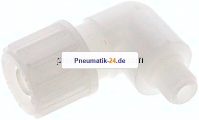 Winkel-Verschraubung G 1/4"-16x10mm, PVDF