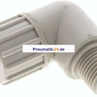 Winkel-Verschraubung G 1/4"-10x4mm, Polypropylen