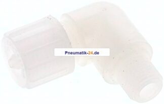 Winkel-Verschraubung G 1/4"-10x4mm, PVDF