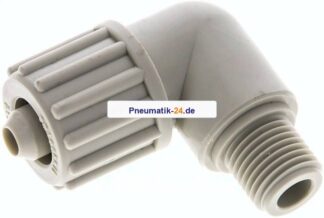 Winkel-Verschraubung G 1/4"-12x6mm, Polypropylen