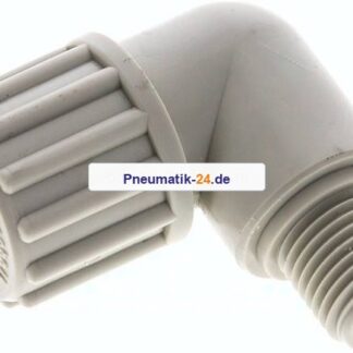 Winkel-Verschraubung G 1/4"-12x6mm, Polypropylen