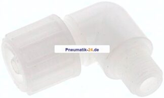 Winkel-Verschraubung G 1/4"-12x6mm, PVDF