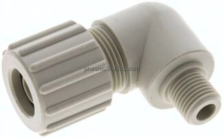 Winkel-Verschraubung G 1/4"-15x9mm, Polypropylen