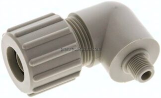 Winkel-Verschraubung G 1/8"-15x9mm, Polypropylen