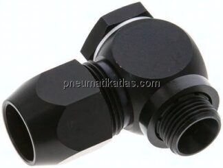 Winkel-Verschraubung G 3/8"-16x10mm, Aluminium