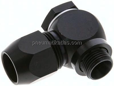 Winkel-Verschraubung G 3/8"-16x10mm, Aluminium