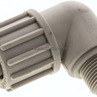 Winkel-Verschraubung G 3/8"-16x10mm, Polypropylen