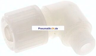 Winkel-Verschraubung G 3/8"-12x6mm, PVDF