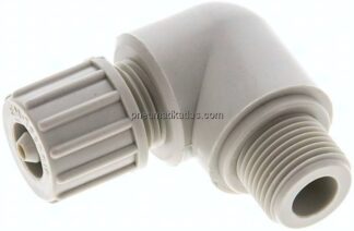 Winkel-Verschraubung G 3/8"-10x4mm, Polypropylen