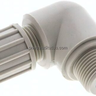 Winkel-Verschraubung G 3/8"-10x4mm, Polypropylen
