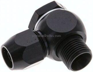 Winkel-Verschraubung G 3/8"-12x6mm, Aluminium