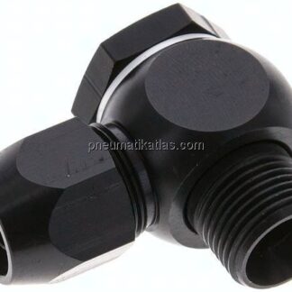 Winkel-Verschraubung G 3/8"-12x6mm, Aluminium