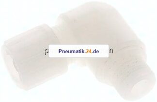 Winkel-Verschraubung G 3/8"-12x6mm, PVDF