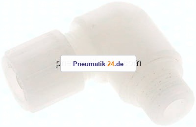 Winkel-Verschraubung G 3/8"-12x6mm, PVDF