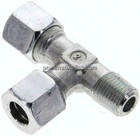 LE-Schneidringverschraubung R 1/4"-10 L (M16x1,5), Stahl verzinkt