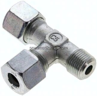 LE-Schneidringverschraubung R 3/8"-10 S (M18x1,5), Stahl verzinkt