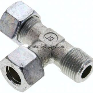 LE-Schneidringverschraubung R 1/2"-15 L (M22x1,5), Stahl verzinkt