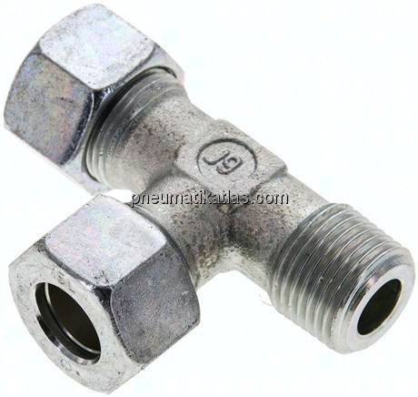 LE-Schneidringverschraubung R 1/2"-15 L (M22x1,5), Stahl verzinkt
