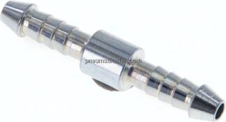 Schlauchverbinder 4 - 5mm / 4 - 5mm, Stahl verzinkt