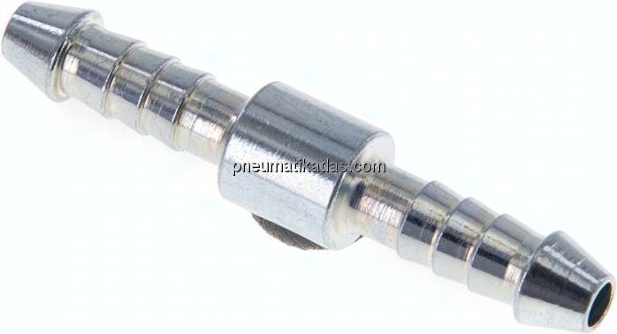 Schlauchverbinder 4 - 5mm / 4 - 5mm, Stahl verzinkt