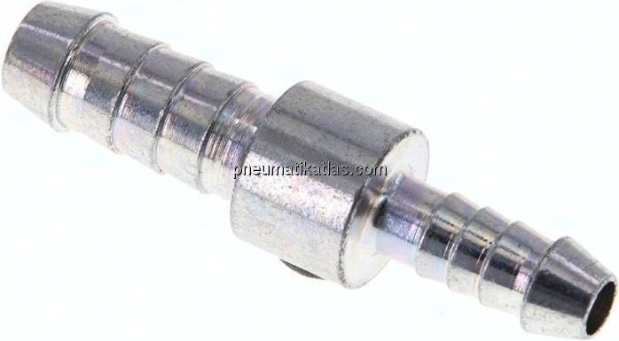 Schlauchverbinder 7 - 8mm / 5 - 6mm, Stahl verzinkt