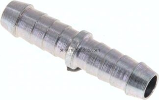 Schlauchverbinder 7 - 8mm / 7 - 8mm, Stahl verzinkt