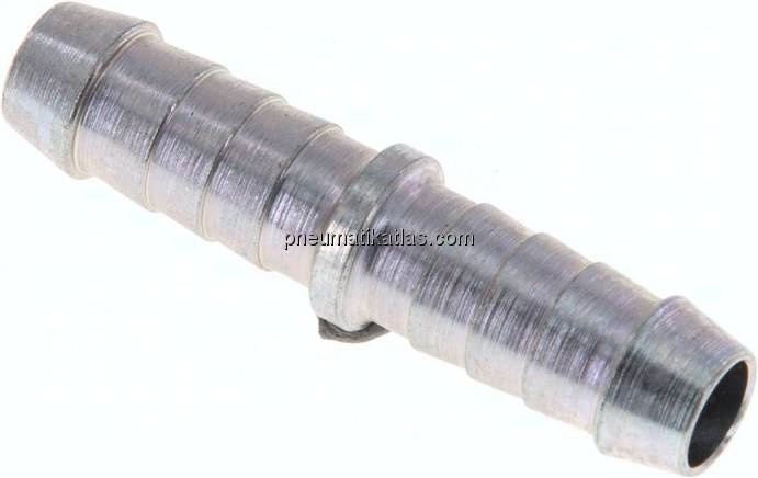 Schlauchverbinder 7 - 8mm / 7 - 8mm, Stahl verzinkt