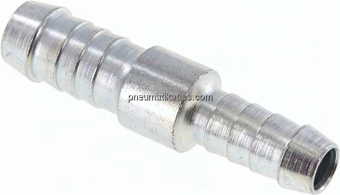 Schlauchverbinder 9 - 10mm / 7 - 8mm, Stahl verzinkt