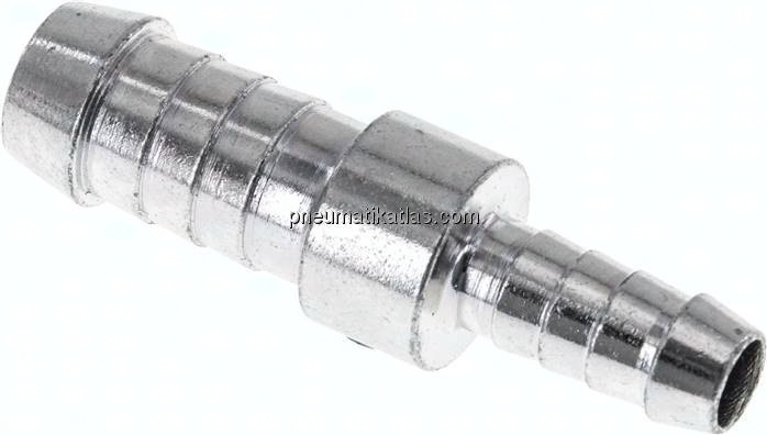Schlauchverbinder 11 - 12mm / 7 - 8mm, Stahl verzinkt