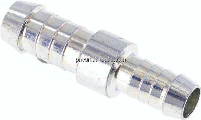 Schlauchverbinder 11 - 12mm / 9 - 10mm, Stahl verzinkt