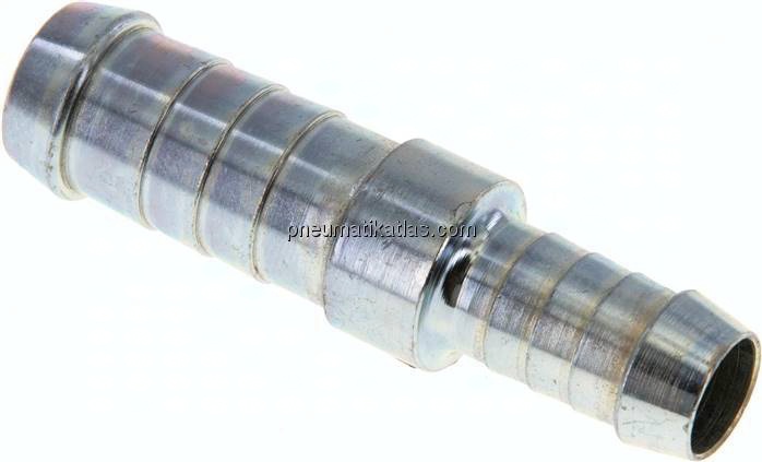 Schlauchverbinder 14 - 15mm / 11 - 12mm, Stahl verzinkt