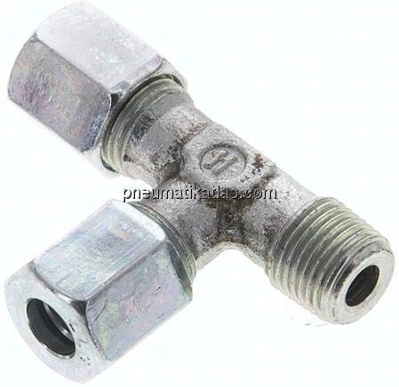 LE-Schneidringverschraubung R 1/8"-6 LL (M10x1), Stahl verzinkt