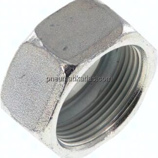 Überwurfmutter DN20, M 30x1,5, Bohrung 24,3mm, Stahl verzinkt